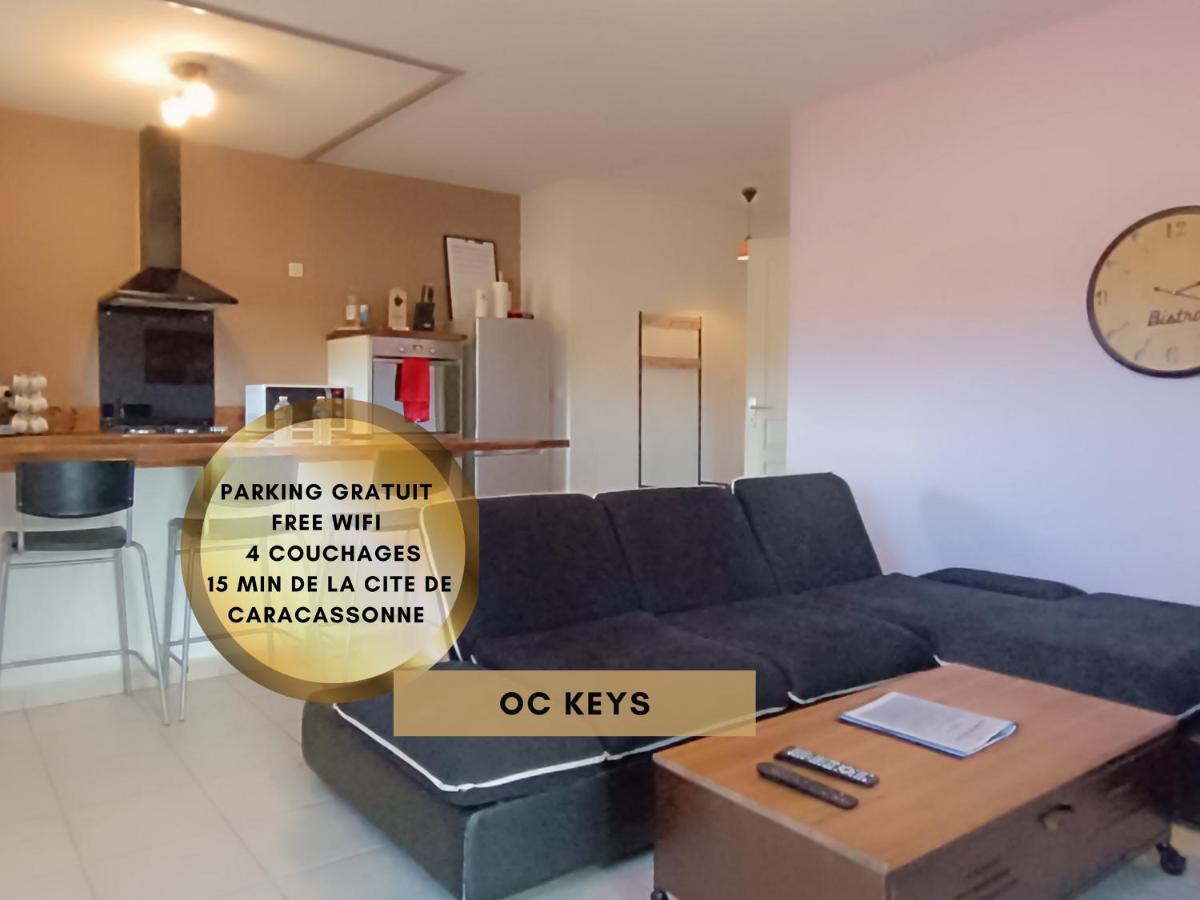 *Le Cocon Bistroquet*Oc.Keys/Terrasse/ Parking Apartamento Carcassonne Exterior foto